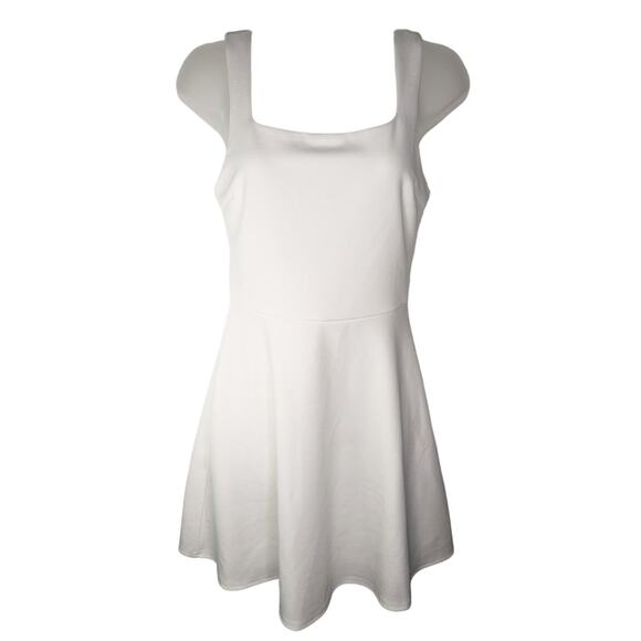 Grace White Skater Mini Dress Woman’s Small White Marilyn Monroe Hollywood Prep - Picture 1 of 16